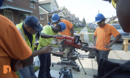 High Schoolers Learn Carpentry, Help Fix Up a Detroit Neighborhood